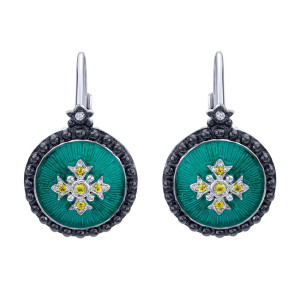 Gabriel Fashion Silver Roman Leverback Earrings EG12245E4SVJMC
