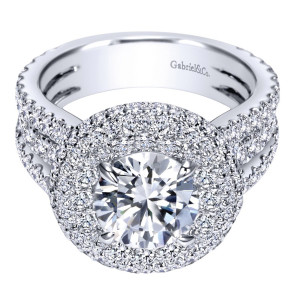 Gabriel 18 Karat Contemporary Engagement Ring ER8329W83JJ