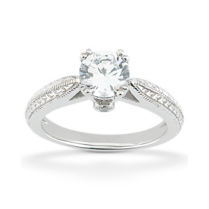 Taryn Collection Platinum Diamond Engagement Ring TQD 7198