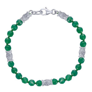 Gabriel Fashion Silver Bali Beads Bracelet TB2943SVJGO