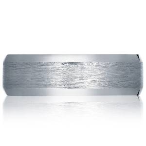 107-7B Platinum Tacori Sculpted Crescent Wedding Ring