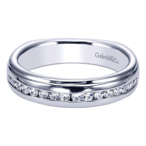 Gabriel 14 Karat Contemporary Wedding Band WB4194W44JJ