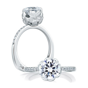 A.JAFFE 14 Karat Signature Engagement Ring MES563
