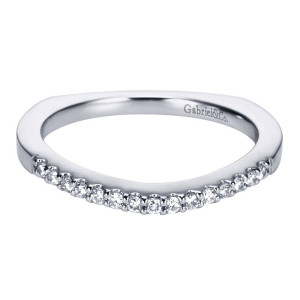 Gabriel 14 Karat Contemporary Wedding Band WB6567W44JJ