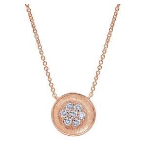 Gabriel Fashion 14 Karat Lotus Necklace NK4418K45JJ