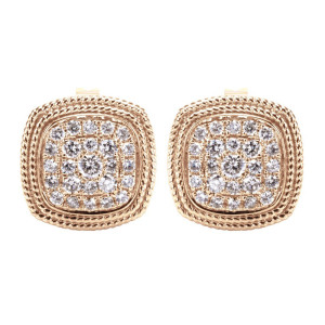 Gabriel Fashion 14 Karat Hampton Diamond Stud Earrings EG11321K44JJ