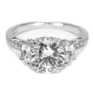 Tacori Dantela Platinum Engagement Ring 2628RDP