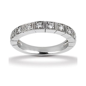 Diamond Antique Band 14 Karat Taryn Collection TQD B-708