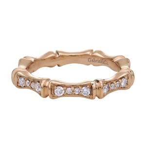 Gabriel Fashion 14 Karat Stackable Stackable Ladies' Ring LR4578K44JJ