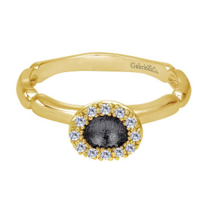 Gabriel Fashion 14 Karat Stackable Stackable Ladies' Ring LR50276Y45JJ