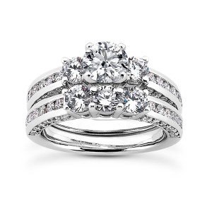 Taryn Collection Platinum Diamond Engagement Ring TQD A-1901