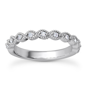 Taryn Collection Platinum Wedding Ring TQD B-9071