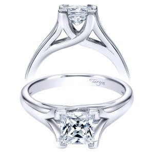 Taryn 14k White Gold Princess Cut Split Shank Engagement Ring TE10761W4JJJ