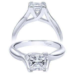 Taryn 14k White Gold Round Straight Engagement Ring TE10762W4JJJ