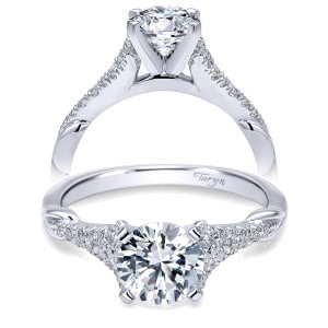 Taryn 14k White Gold Round Straight Engagement Ring TE11719R4W44JJ