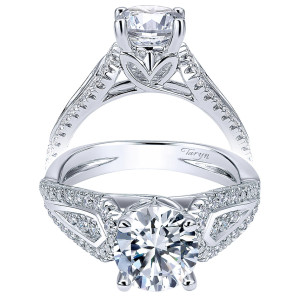 Taryn 14k White Gold Round Straight Engagement Ring TE11720R4W44JJ