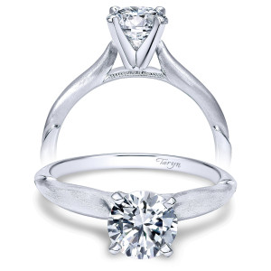 Taryn 14k White Gold Round Solitaire Engagement Ring TE11831R3W4JJJ