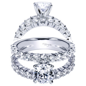 Taryn 14k White Gold Round Split Shank Engagement Ring TE4234W44JJ