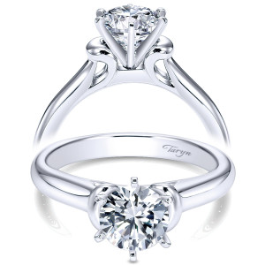 Taryn 14k White Gold Round Solitaire Engagement Ring TE6573W4JJJ
