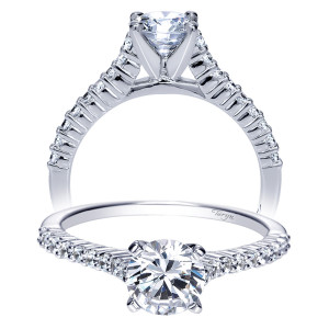 Taryn 14k White Gold Round Straight Engagement Ring TE7983W44JJ