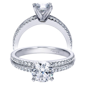 Taryn 14k White Gold Round Straight Engagement Ring TE8002W44JJ