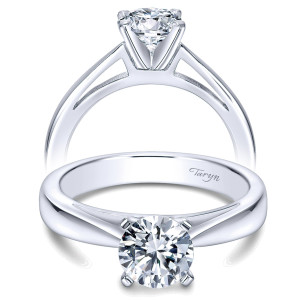 Taryn 14k White Gold Round Solitaire Engagement Ring TE8132W4JJJ