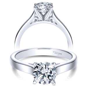 Taryn 14k White Gold Round Solitaire Engagement Ring TE8292W4JJJ