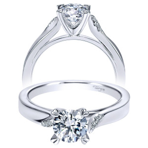 Taryn 14k White Gold Round Solitaire Engagement Ring TE8881W44JJ