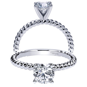 Taryn 14k White Gold Round Straight Engagement Ring TE9017W4JJJ