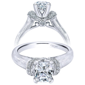 Taryn 14k White Gold Round Straight Engagement Ring TE9026W44JJ