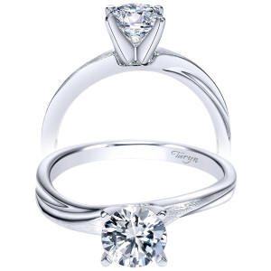 Taryn 14k White Gold Round Solitaire Engagement Ring TE9087W4JJJ