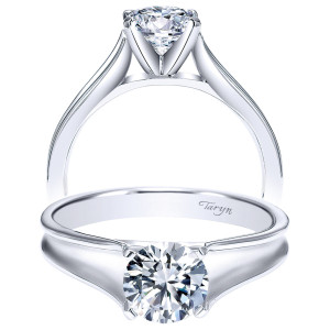 Taryn 14k White Gold Round Solitaire Engagement Ring TE9089W4JJJ