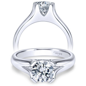 Taryn 14k White Gold Round Solitaire Engagement Ring TE9090W4JJJ