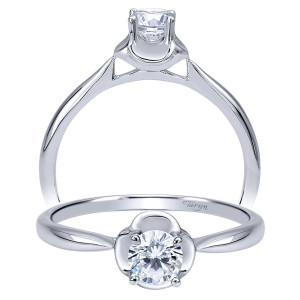 Taryn 14k White Gold Round Solitaire Engagement Ring TE911776R1W4JJJ