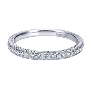 Gabriel 14 Karat Victorian Wedding Band WB7287W44JJ
