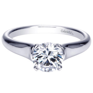 Gabriel 14 Karat Contemporary Engagement Ring ER9088W4JJJ