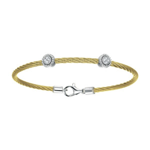 Gabriel Fashion Silver Two-Tone Hampton Stainless Steel Bangle Bracelet BG2847PGMX5JJ