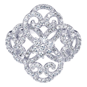 Gabriel Fashion 14 Karat Lace Ladies' Ring LR6662W44JJ