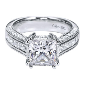 Gabriel 14 Karat Victorian Engagement Ring ER4139W44JJ