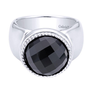 Gabriel Fashion Silver Braided Ladies' Ring LR6922SVJOX