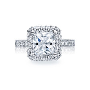HT2520PR75 Tacori Crescent Platinum Engagement Ring