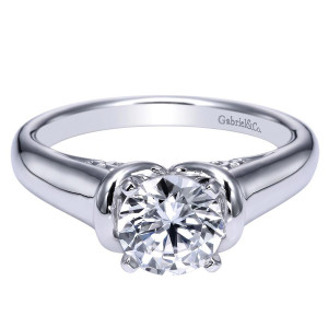 Gabriel 14 Karat Contemporary Engagement Ring ER9025W4JJJ