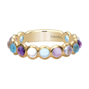 Gabriel Fashion 14 Karat Stackable Stackable Ladies' Ring LR4913Y4JMC