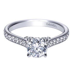 Gabriel 14 Karat Victorian Engagement Ring ER98745W44JJ