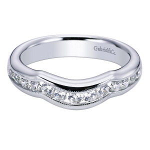 Gabriel 14 Karat Victorian Wedding Band WB5960W44JJ