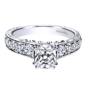 Gabriel 14 Karat Victorian Engagement Ring ER9194W44JJ