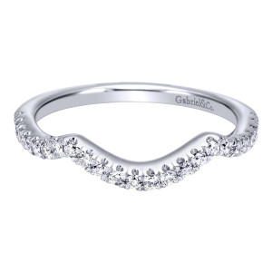 Gabriel 14 Karat Contemporary Wedding Band WB12005R4W44JJ
