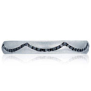 93-3BDETS Platinum Tacori Sculpted Crescent Diamond Wedding Ring
