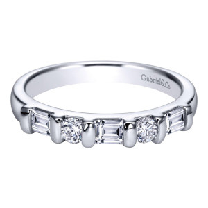 Gabriel Platinum Contemporary Wedding Band WB2692PT3JJ