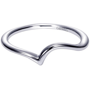 Gabriel 14 Karat Contemporary Wedding Band WB8862W4JJJ